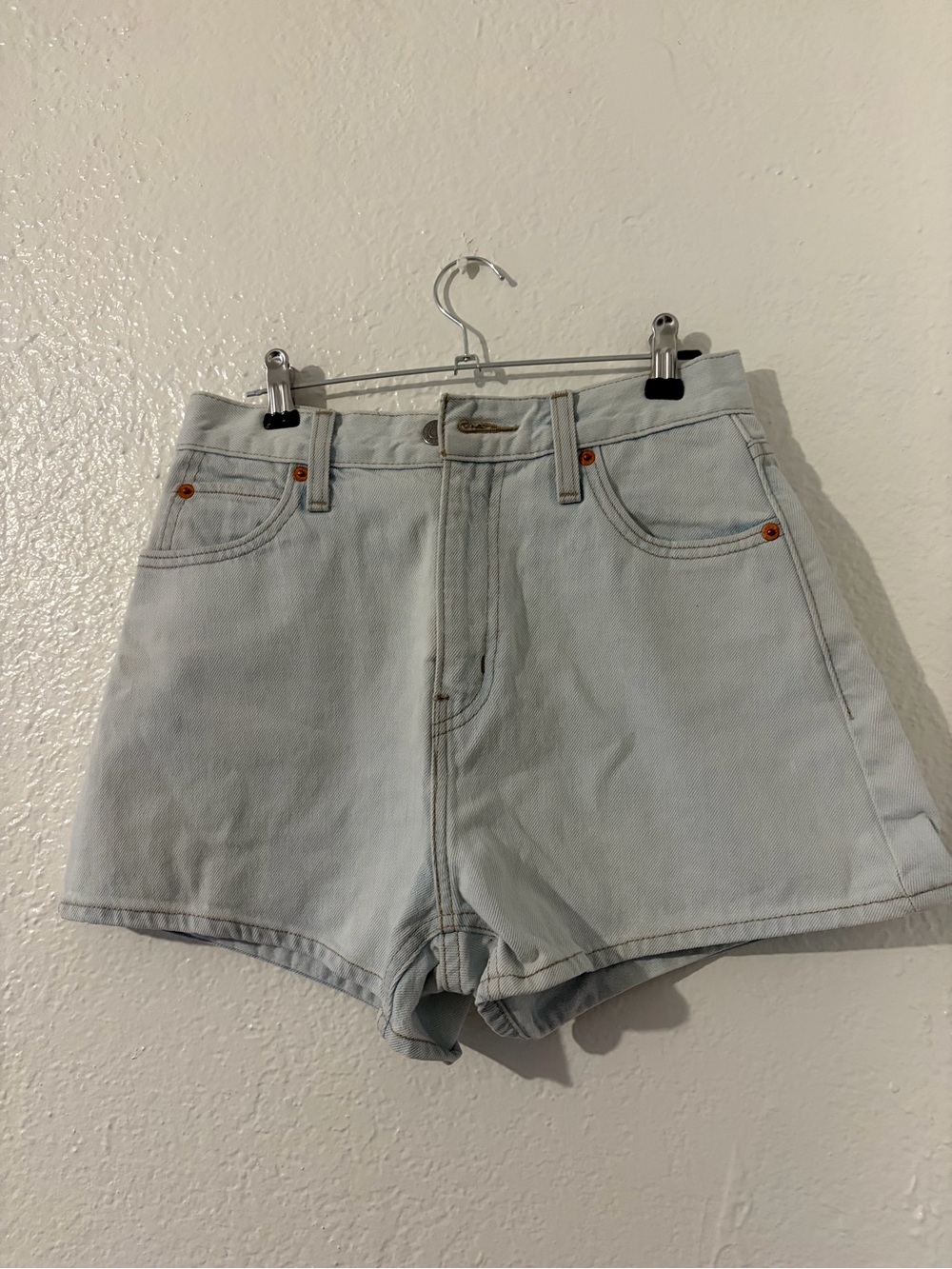 Levi’s Women's Light Blue High-Waist Denim Shorts